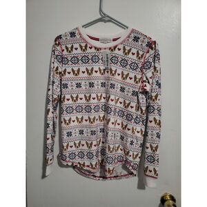 P.J Salvage White multicolor pajama top $64 XS